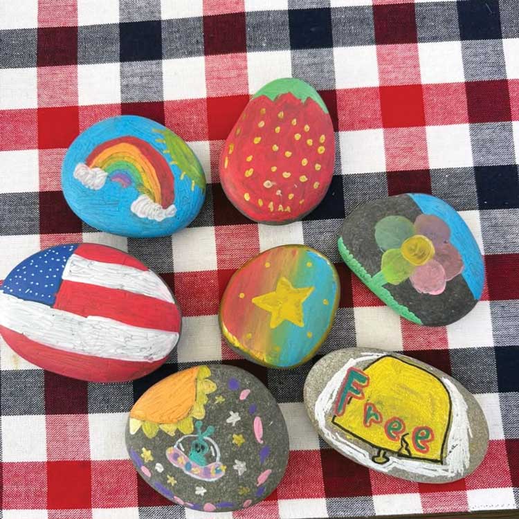 California Juniors fundraise for ALA scholarships using rocks