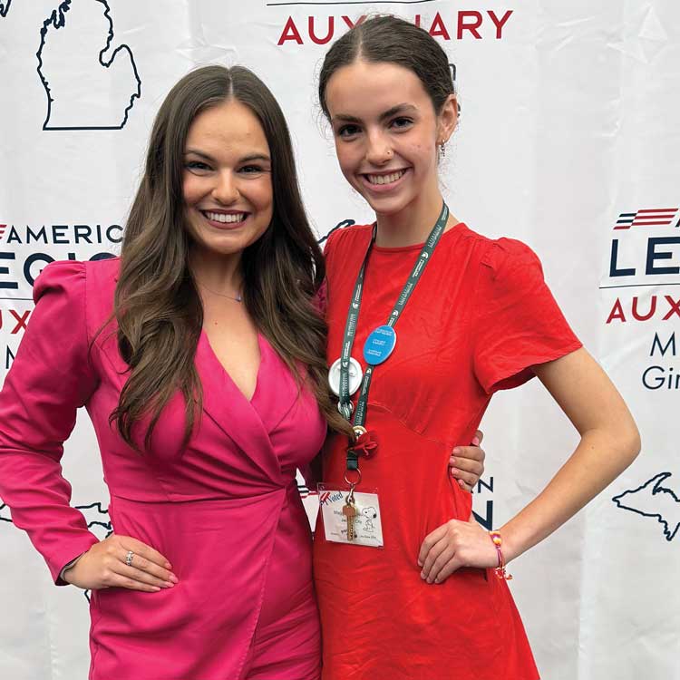 Ashley Cetnarowski with another ALA Girls State member